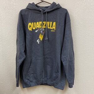 Quadzilla AJ Dillion Grey Charcoal Hoodie Size Large Football Unisex